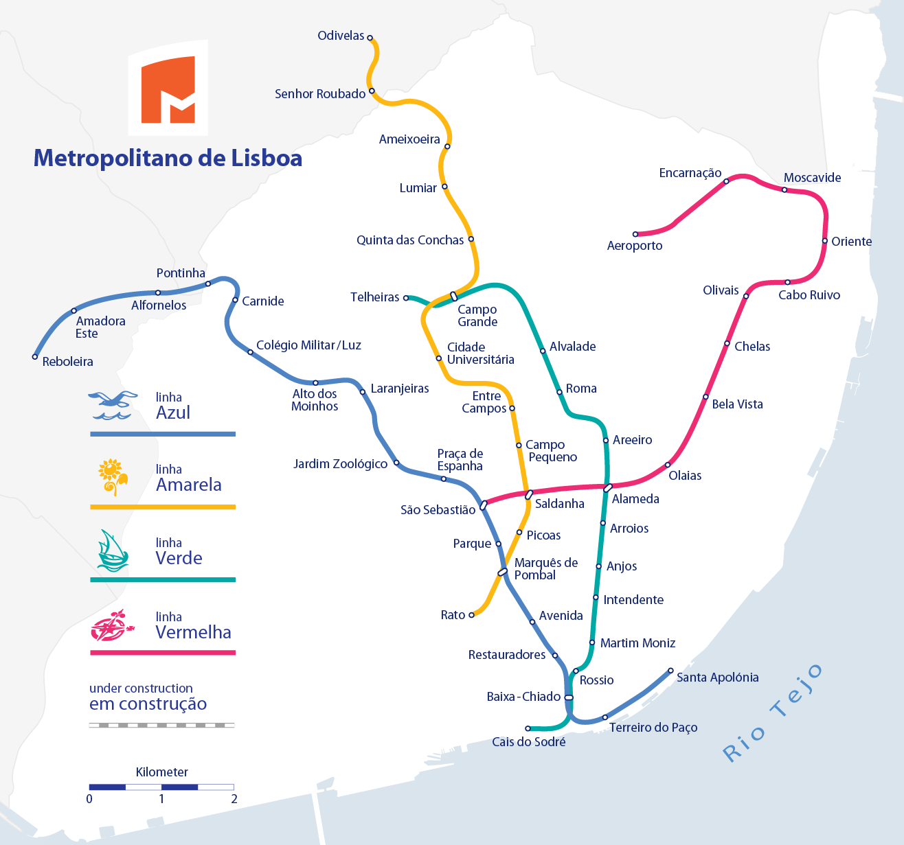 Le Métro de Lisbonne: Lignes, Plans et Billets