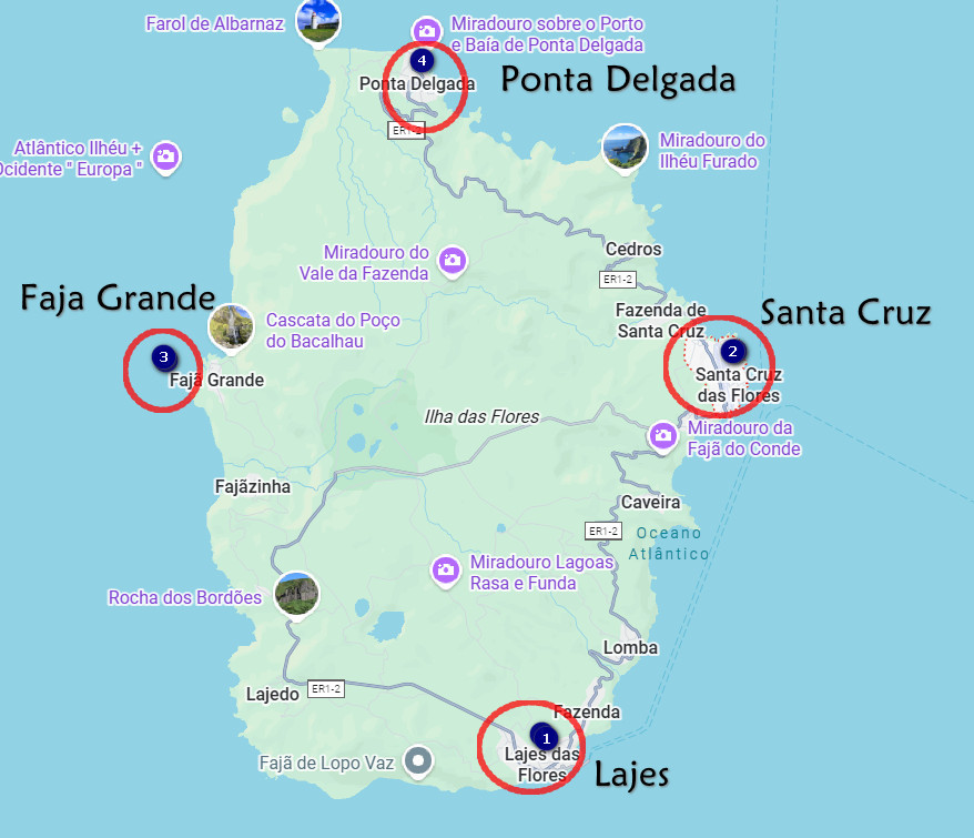 Die 4 wichtigsten Orte auf der Insel Flores