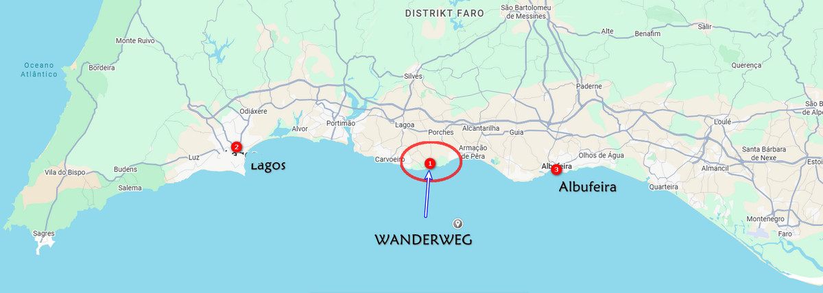 Küstenwanderung - Sete Vales Suspensos