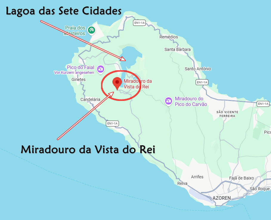 Lagoa das Sete Cidades Aussichtspunkte