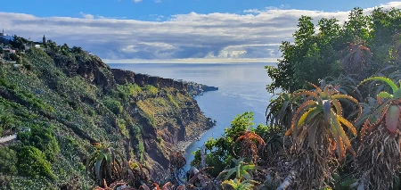 Panorama der Steilküste bei Garajau und Caniço auf Madeira